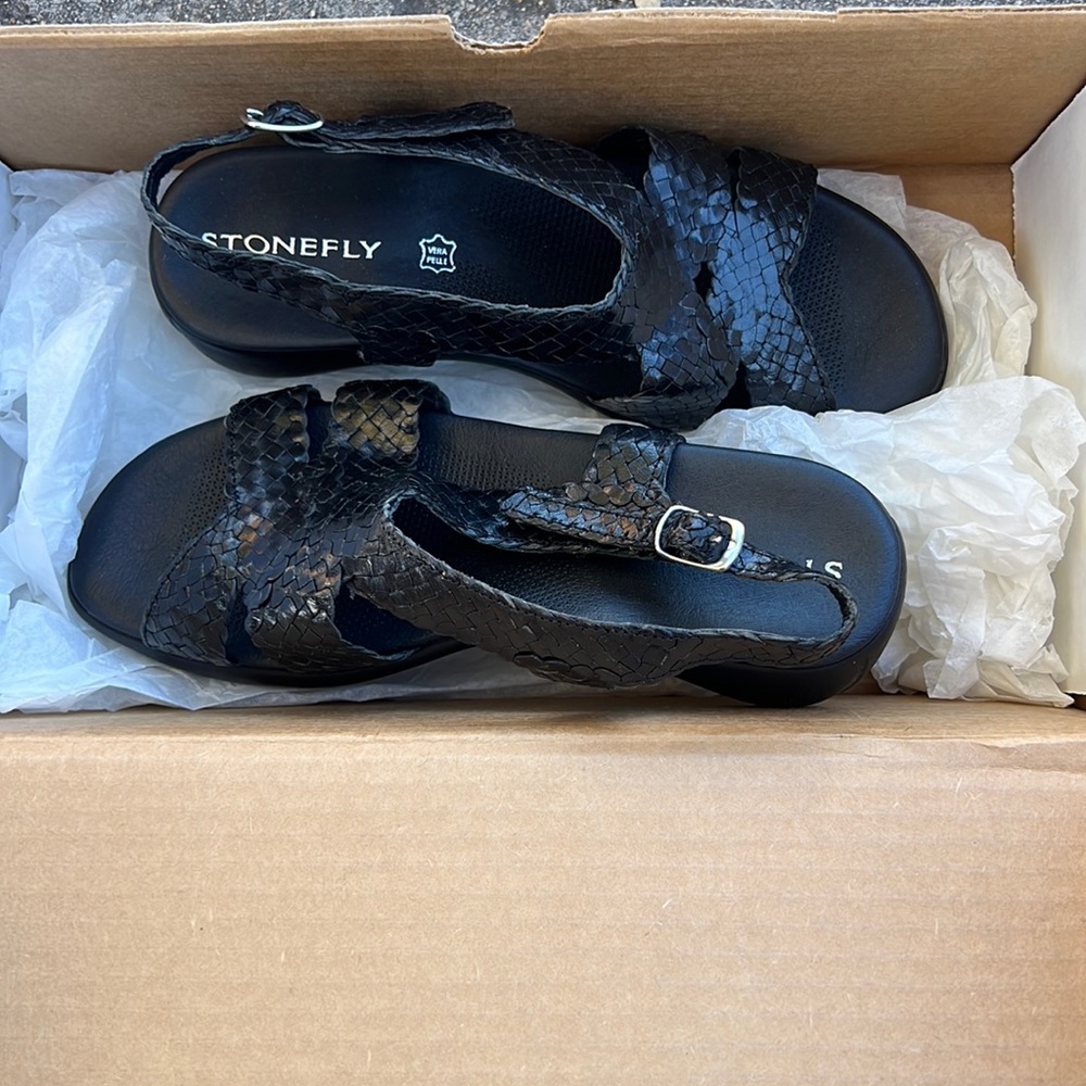 Stonefly  Zodiac II Sandal Black NIB